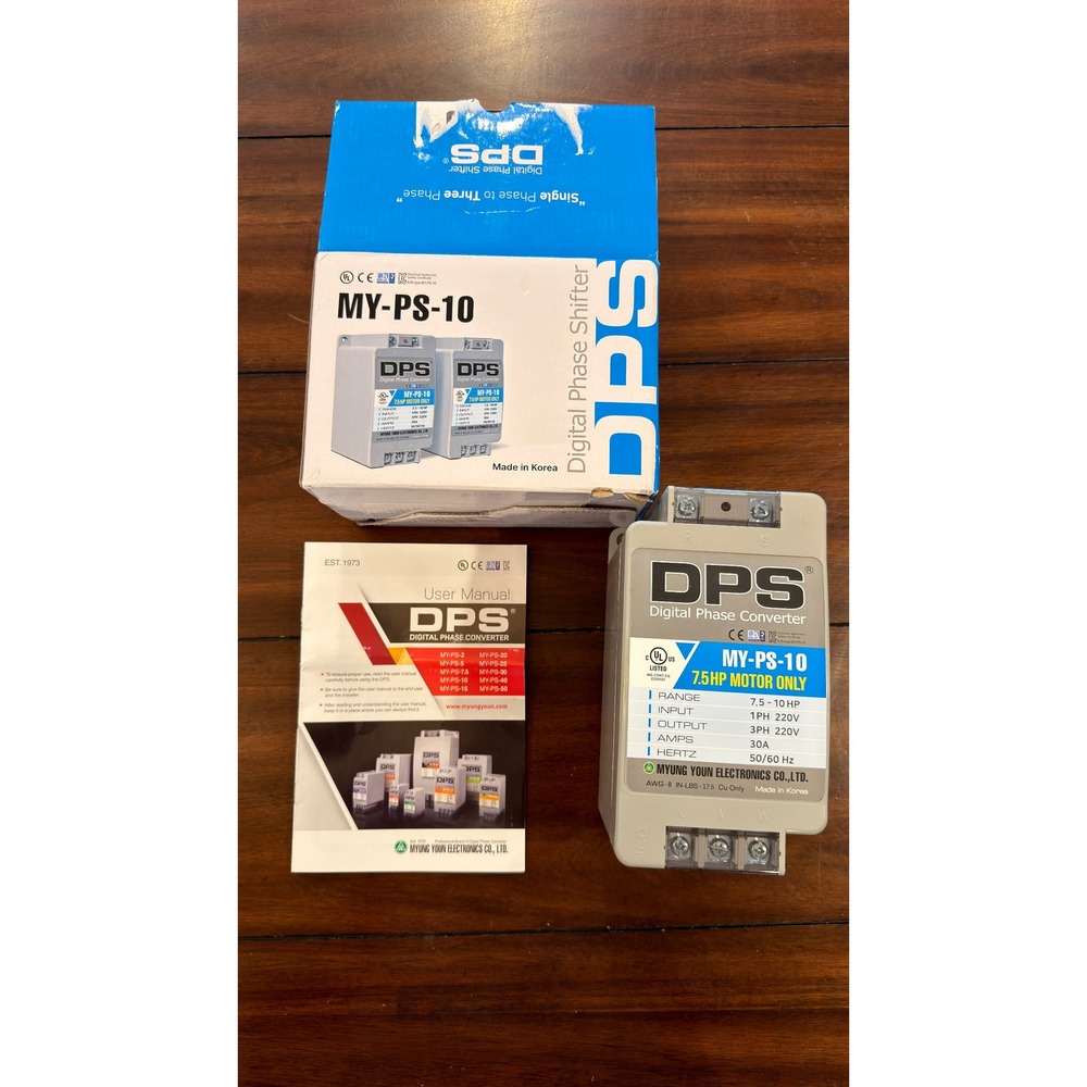 DPS Digital Phase Shifter MY-PS-10 7.5HP-10HP 1PH to 3PH 220V 30A Converter